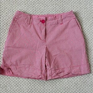 Talbots Red Bermuda Shorts Classic Summer Style